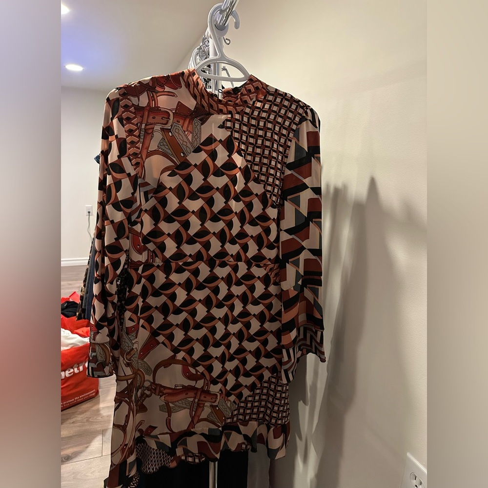Zara min dress, scarf print